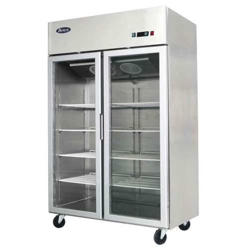ARMOIRE COMPACTE VITREE NEGATIVE 2 PORTES