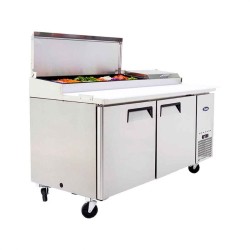 TABLE PREPARATION A PIZZAS 2 PORTES X9 BACS GN1/3