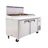 TABLE PREPARATION A PIZZAS 2 PORTES X9 BACS GN1/3