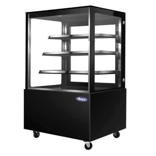 VITRINE DROITE SERVICE ARRIÈRE LAQUEE NOIRE L900