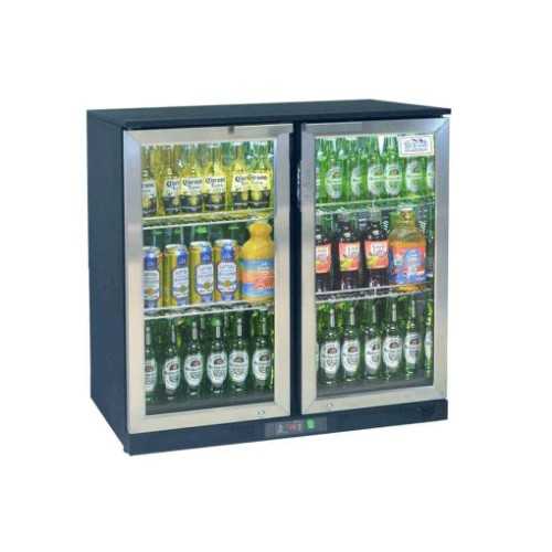 ARRIERE BAR 2 PORTES BATTANTES INOX
