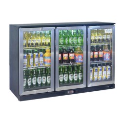 ARRIERE BAR 3 PORTES BATTANTES INOX